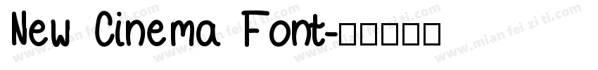 New Cinema Font字体转换